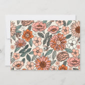 フローラ誕生日招待状 |ビーチ誕生日 招待状 (裏面)