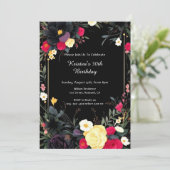 フローラ誕生日招待状 招待状 (スタンド正面)