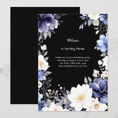 フローラ誕生日招待状 招待状 (正面/裏面)