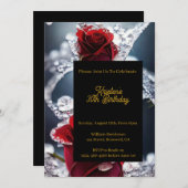 フローラ誕生日招待状 招待状 (正面/裏面)