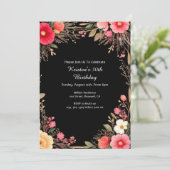 フローラ誕生日招待状 招待状 (スタンド正面)