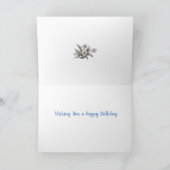 フローラ誕生日 カード (内部)