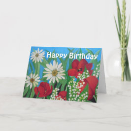 フローラ誕生日 カード
