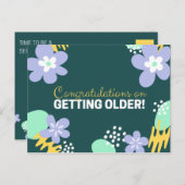 フローラ誕生日 ポストカード (正面/裏面)