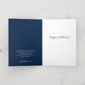 フローラ誕生日 箔グリーティングカード (内側レイダウン)