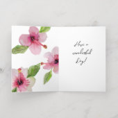 フローラ誕生日 箔シーズンカード (内側レイダウン)