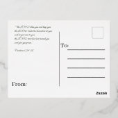 フローラ誕生日 箔シーズンポストカード (裏面)