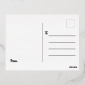 フローラ誕生日 箔シーズンポストカード (裏面)