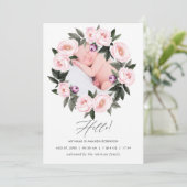 フローラ誕生発表写真カード 案内状 (スタンド正面)