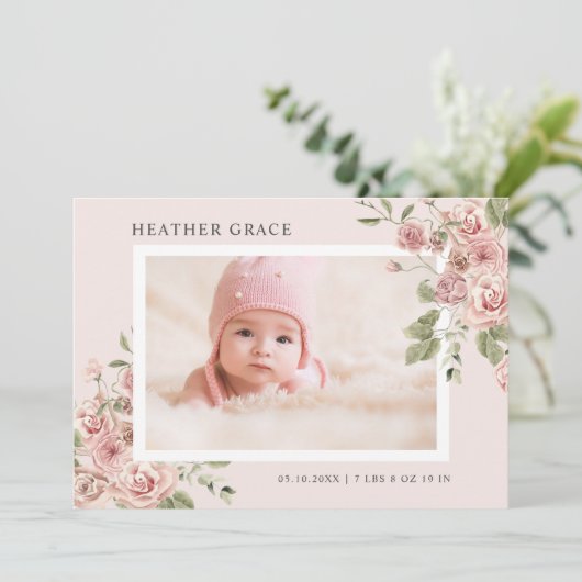 フローラ誕生発表 案内状 (スタンド正面)