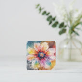 フローラ調和インパステルカラー スクエア名刺 (スタンド正面)