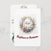 フローラ調和サンキューポストカード サンキューカード (正面/裏面)