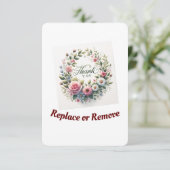 フローラ調和サンキューポストカード サンキューカード (スタンド正面)