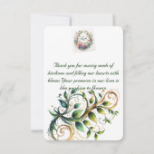 フローラ調和サンキューポストカード サンキューカード (裏面)