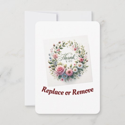 フローラ調和サンキューポストカード サンキューカード (正面)