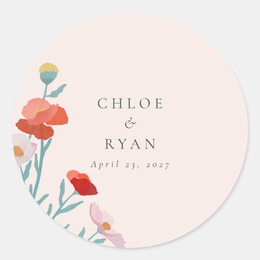 フローラ調和シール ラウンドシール (正面)