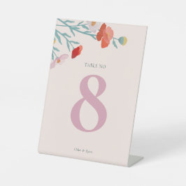 フローラ調和テーブル番号 台座サイン