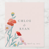 フローラ調和用飲食物ラベルセット ワインラベル (シングルラベル)