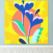 フローラ調和 キャンバスプリント (インサイチュ (ウッドフロア))