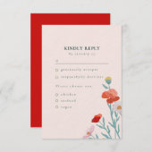 フローラ調和 出欠カード (正面/裏面)