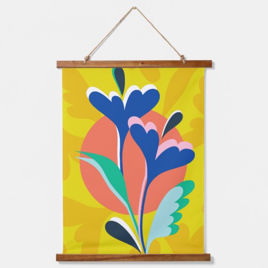 フローラ調和 吊り下げ型タペストリー (正面)