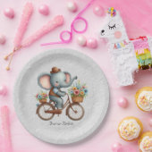 フローラ象紙プレート ペーパープレート (パーティー)