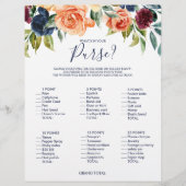 フローラ財布のブライダルシャワーゲーム (正面)