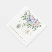 フローラ賛美マリー奇跡的なメダル宗教 スタンダードランチョンナプキン (角)