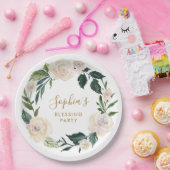 フローラ賛美母パーソナライズされたパーティー ペーパープレート (パーティー)
