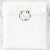 フローラ賛美母パーソナライズされたパーティー ラウンドシール (バッグ)