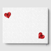 フローラ赤いハート ゲストブック (裏面)