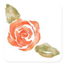 フローラ赤いバラの花、水彩イラストレーション