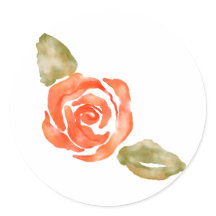 フローラ赤いバラの花、水彩イラストレーション