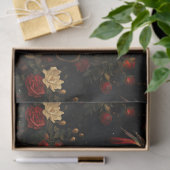 フローラ赤い鳥と提灯の切り離し 薄葉紙 (ギフト)