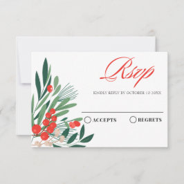 フローラ赤さくらんぼ 出欠カード