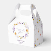 フローラ赤ちゃんシャワーありがとうギフトボックス フェイバーボックス (裏面サイド)