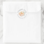 フローラ赤ちゃんシャワーありがとう ラウンドシール (バッグ)