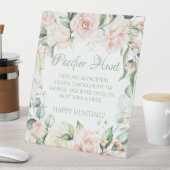 フローラ赤ちゃんシャワーおしゃぶり狩りゲーム 台座サイン (インサイチュ)