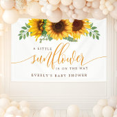 フローラ赤ちゃんシャワーの途中の小さなひまわり 横断幕