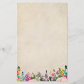 フローラ赤ちゃんシャワービンゴゲームカード,ヴィンテージ (裏面)