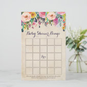 フローラ赤ちゃんシャワービンゴゲームカード,ヴィンテージ (スタンド正面)