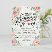 フローラ赤ちゃんシャワー小さな王女が途中にある 招待状 (スタンド正面)