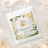 フローラ赤ちゃんシャワー茶パーティーありがとうギフト フェイバーバッグ (クリップ留めされた状態)