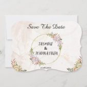 フローラ赤と白色結婚花 ノートカード (正面)