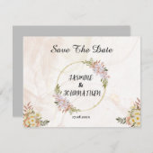 フローラ赤と白色結婚花 ノートカード (正面/裏面)