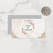 フローラ赤と白色結婚花 ノートカード (正面/裏面インサイチュ)