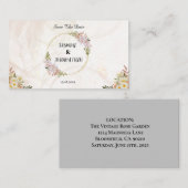 フローラ赤と白色結婚花 ノートカード (正面/裏面)