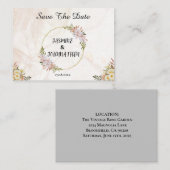 フローラ赤と白色結婚花 ノートカード (正面/裏面)