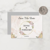 フローラ赤と白色結婚花 ノートカード (正面/裏面インサイチュ)