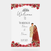 フローラ赤イスライ結婚マル徴候 アクリルサイン (正面)